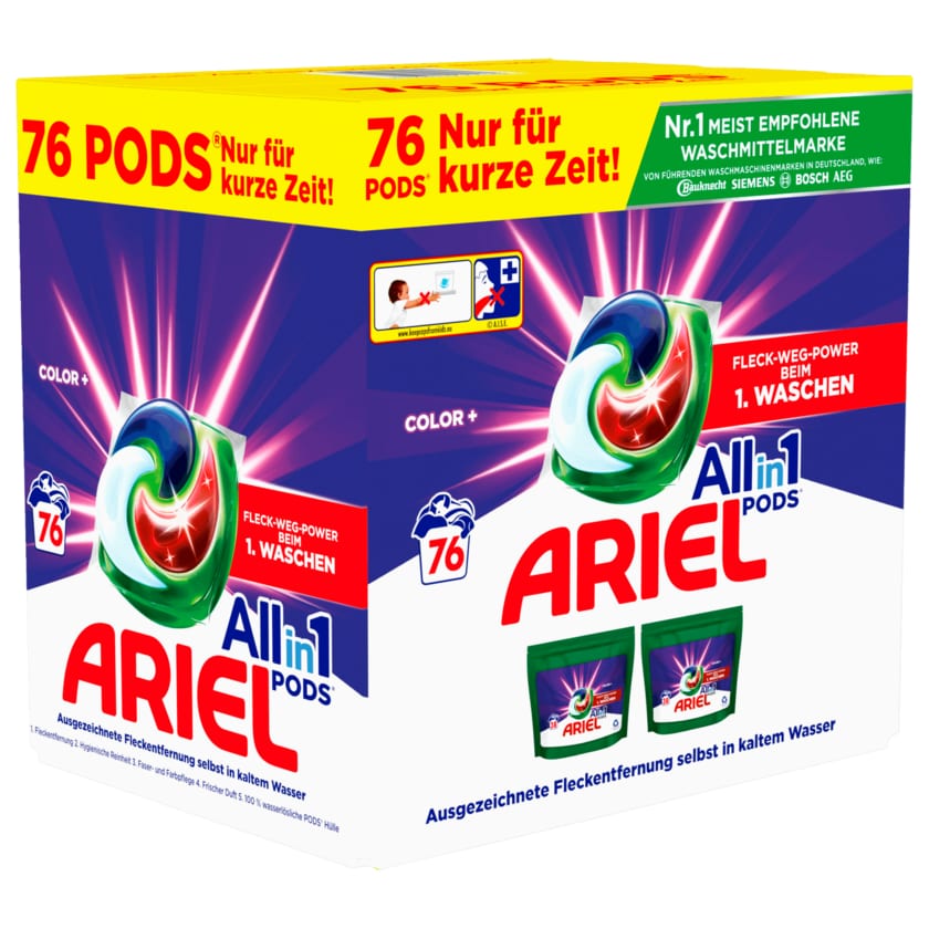 Ariel Colorwaschmittel All-in-1-Pods 76WL 1550g